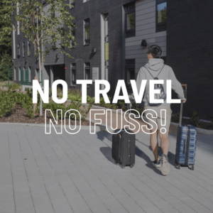 No travel, no fuss